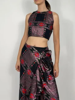 Completo in organza di seta