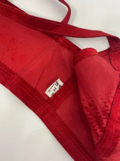Completo top e minigonna in vera pelle
