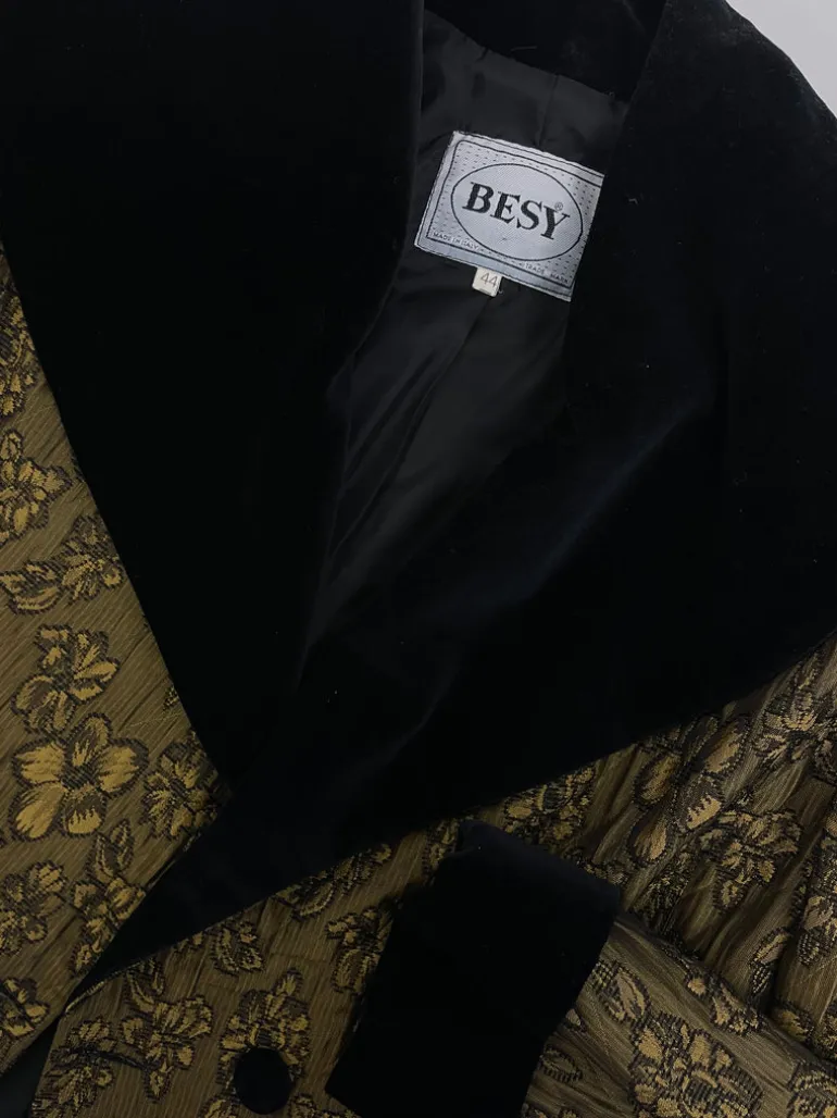 Giacca anni '80 in tessuto jacquard