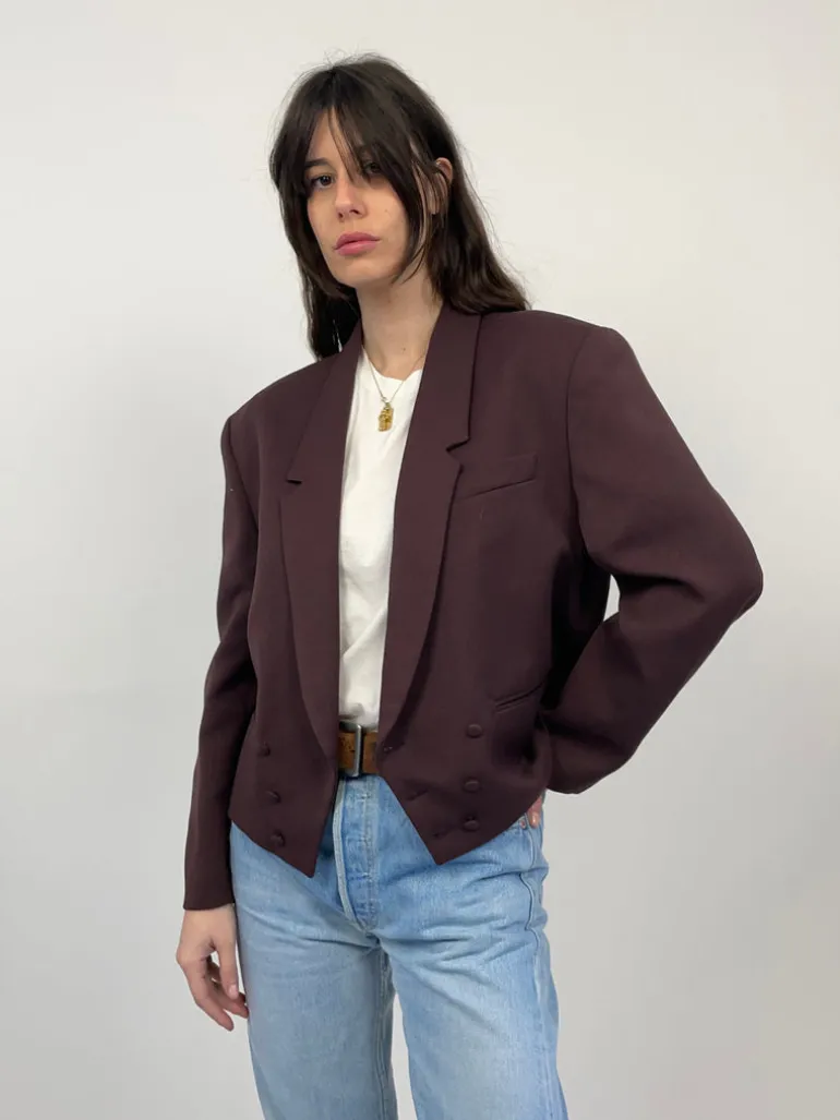 Giacca cropped doppiopetto