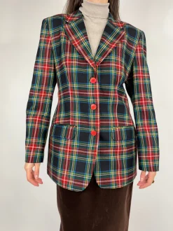 Giacca Tartan pura lana