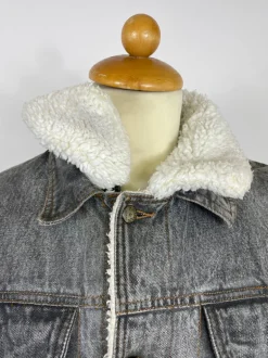 Giacca trucker sherpa vintage