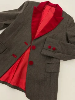 Giacca vintage con dettagli in velluto