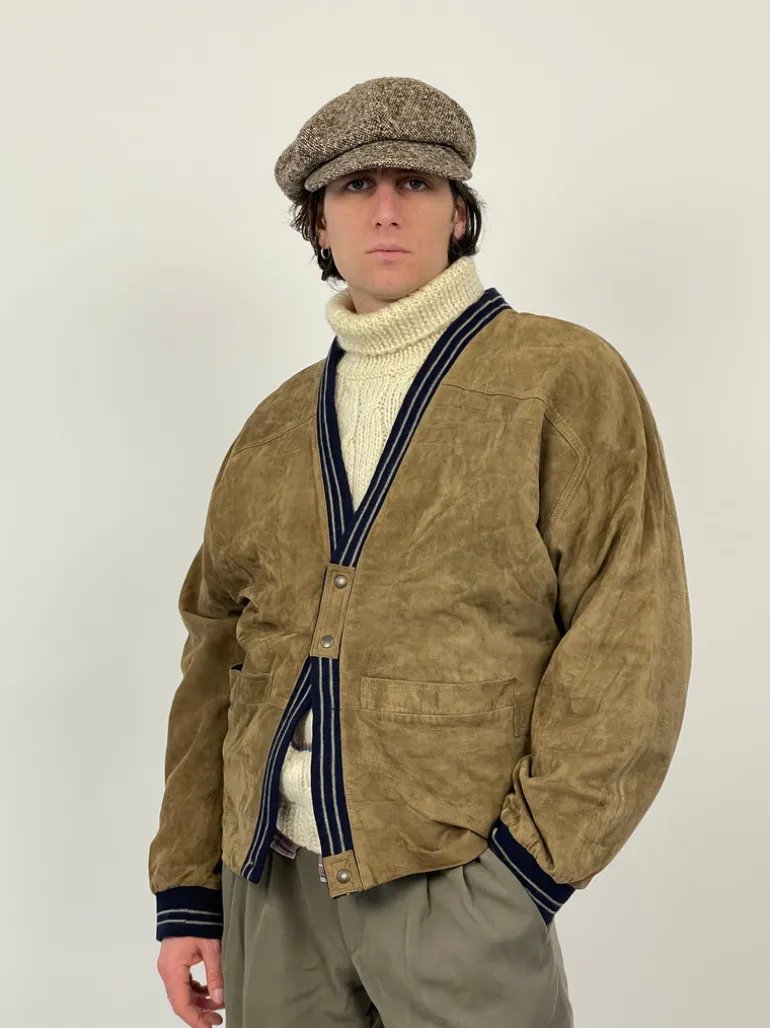 Giacca vintage in camoscio