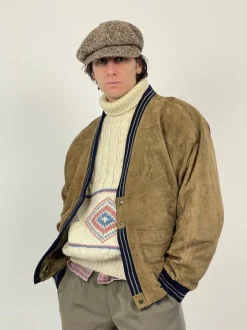 Giacca vintage in camoscio