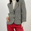 Giacca vintage in lana pied de poule