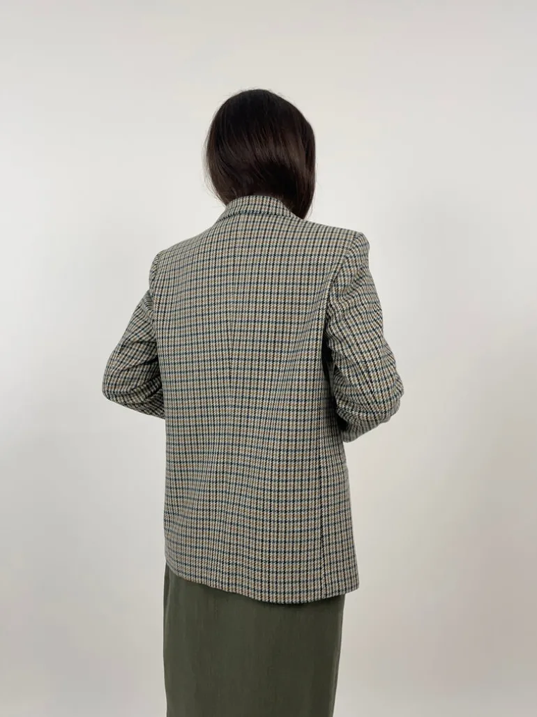Giacca vintage in lana pied de poule