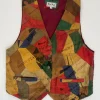 Gilet anni '80 in camoscio