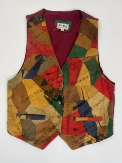 Gilet anni '80 in camoscio