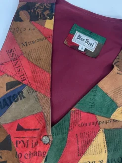 Gilet anni '80 in camoscio