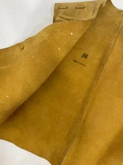 Gilet anni '70 in vera pelle
