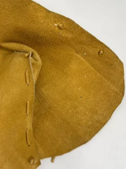 Gilet anni '70 in vera pelle