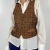 Gilet damascato anni '60