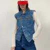 Gilet in denim anni '80