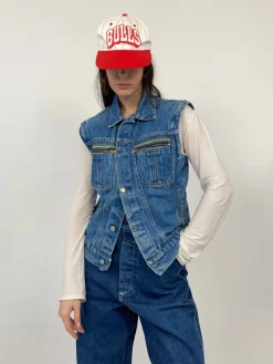 Gilet in denim anni '80