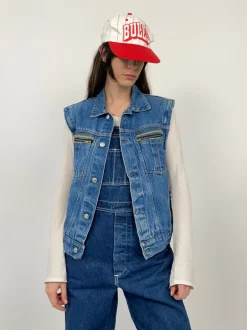 Gilet in denim anni '80