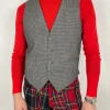 Gilet lana pied de poule