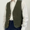 Gilet vintage in vera pelle
