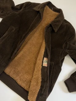 Giubbotto corto anni '70 in velluto a coste