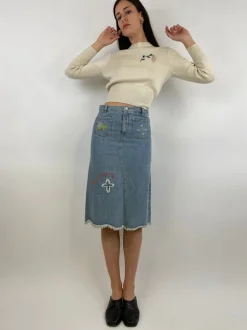 Gonna Benetton jeans 1990s