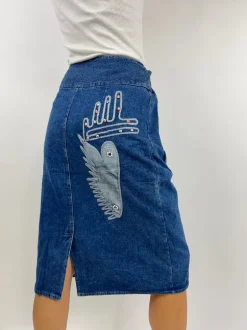 Gonna denim anni '80