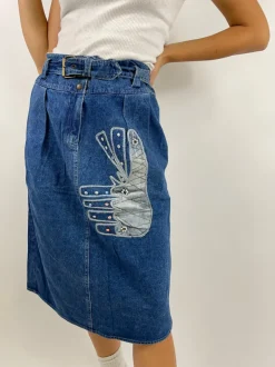 Gonna denim anni '80