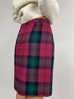 Gonna tartan pura lana