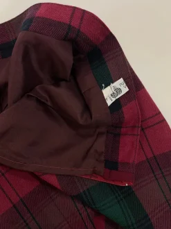 Gonna tartan pura lana