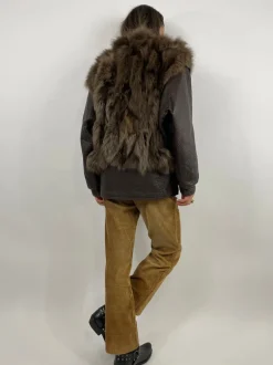 Leather jacket e pelliccia