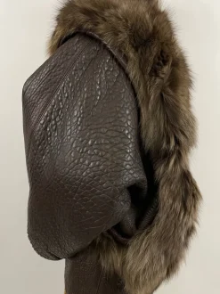 Leather jacket e pelliccia