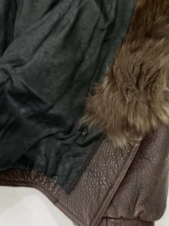 Leather jacket e pelliccia