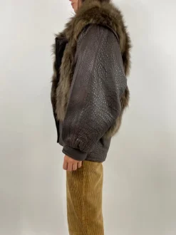 Leather jacket e pelliccia