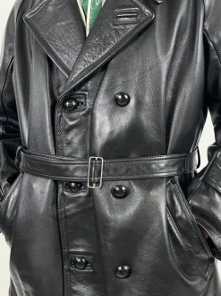 Leather jacket Pea Coat anni '60