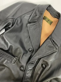 Leather jacket Pea Coat anni '60