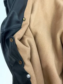 Leather jacket Pea Coat anni '60