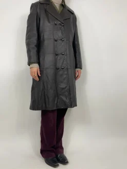Leather jacket Trojan anni ‘70 con pelliccia