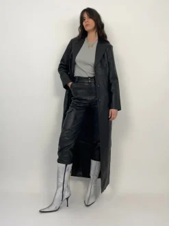 Long Leather Coat