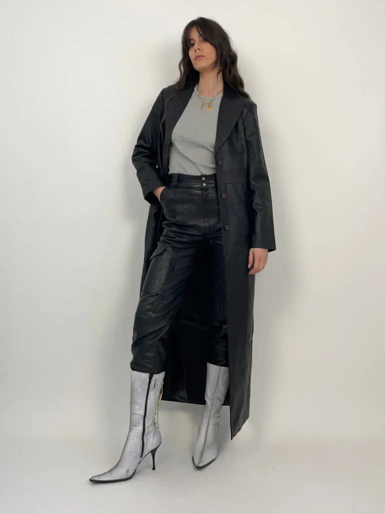 Long Leather Coat