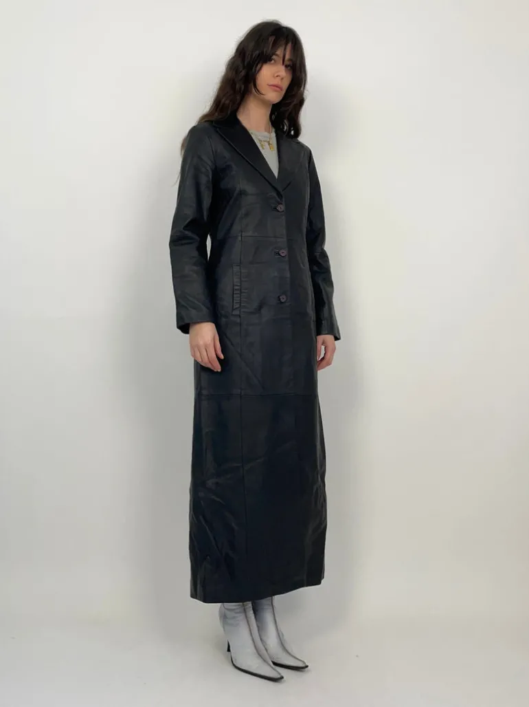 Long Leather Coat