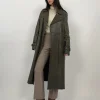 Long leather jacket