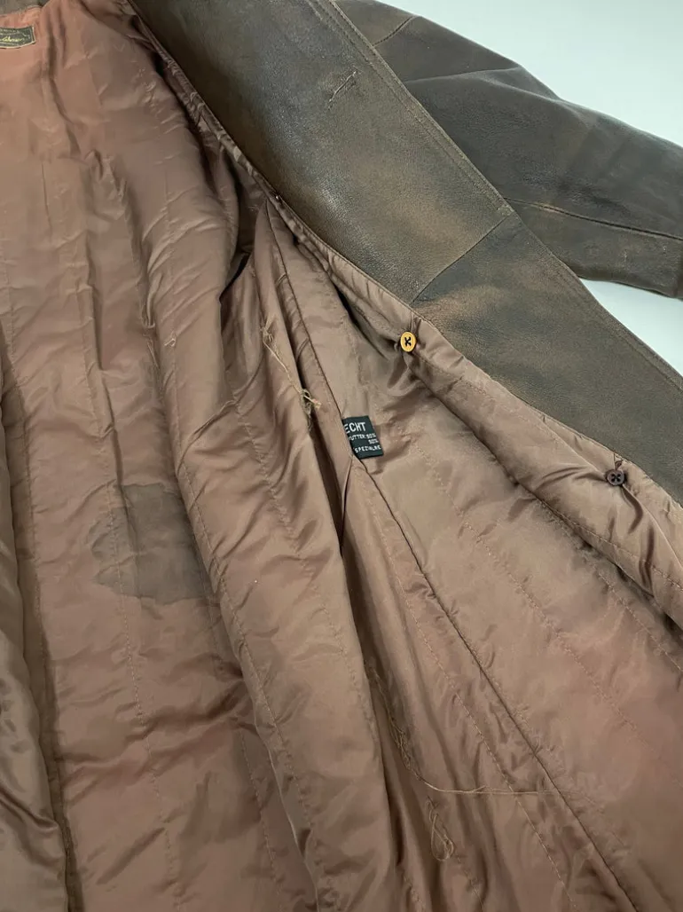 Long leather jacket anni ‘60