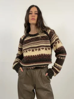 Maglione vintage in misto mohair