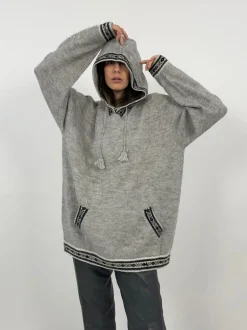 Maxi maglione in alpaca vintage