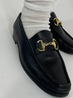 Mocassino vintage con fibbia oro - Numero 39