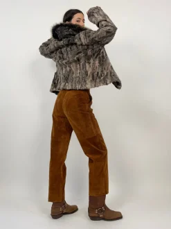 Pantalone anni '70 in camoscio