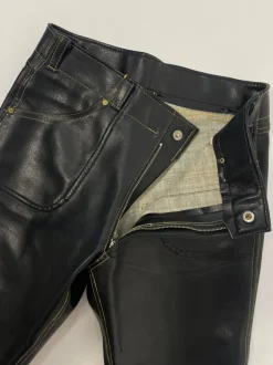 Pantaloni a sigaretta in vera pelle anni '60