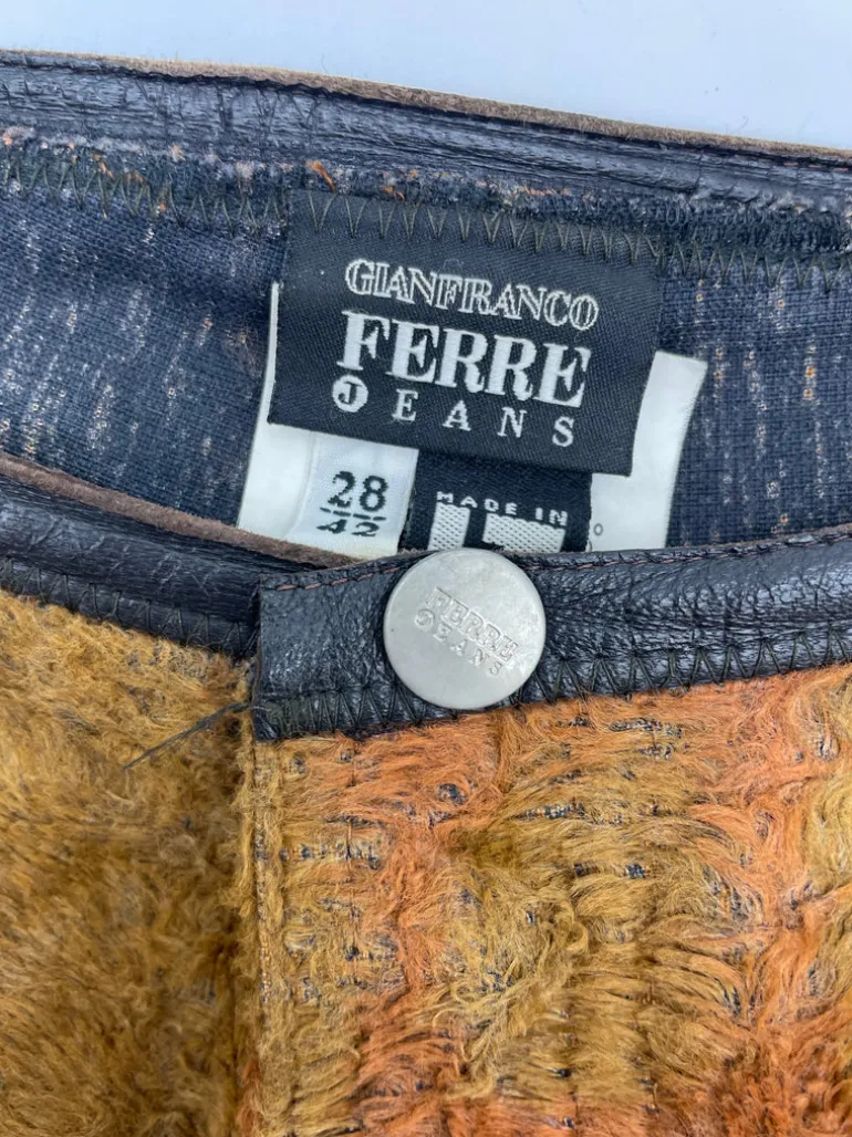 Pantaloni a zampa animalier Gianfranco Ferré