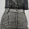 Pantaloni anni '80 in lana a quadretti