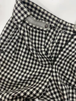 Pantaloni anni '80 in lana a quadretti