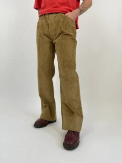 Pantaloni anni '70 in velluto a coste